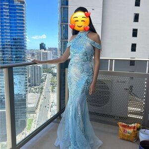 Miss Ord Blue Evening Gown Prom Dress Size S